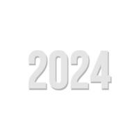 2024 Nouveau année fête conception vecteur