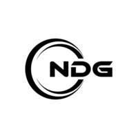 ndg logo conception, inspiration pour une unique identité. moderne élégance et Créatif conception. filigrane votre Succès avec le frappant cette logo. vecteur