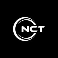 nct logo conception, inspiration pour une unique identité. moderne élégance et Créatif conception. filigrane votre Succès avec le frappant cette logo. vecteur