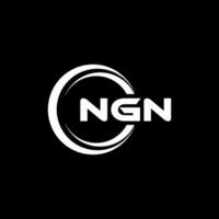 NGN logo conception, inspiration pour une unique identité. moderne élégance et Créatif conception. filigrane votre Succès avec le frappant cette logo. vecteur