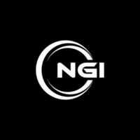 ngi logo conception, inspiration pour une unique identité. moderne élégance et Créatif conception. filigrane votre Succès avec le frappant cette logo. vecteur