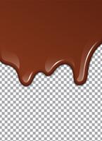 Chocolat liquide ou peinture brune. Illustration vectorielle vecteur