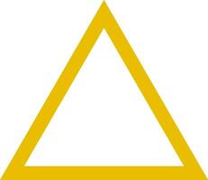 Jeu calamar Triangle Jaune symbole Stock illustration vecteur