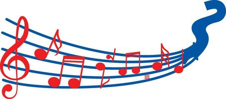 logo notes de musique vecteur