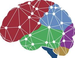 numérique cerveau logo conception vecteur
