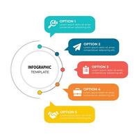 conception de modèle infographique vecteur