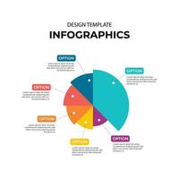 conception de modèle infographique vecteur