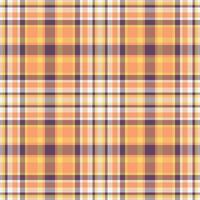 textile plaid en tissu de sans couture texture modèle avec une vérifier tartan vecteur Contexte.