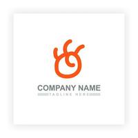 Orange empreintes et g lettre logo conception sur blanc Contexte adapté pour votre affaires logo Besoins sur blanc Contexte vecteur