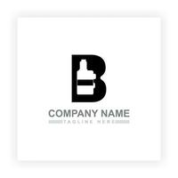 lettre b et électronique cigarette Facile alphabet logo conception adapté pour affaires et entreprise logos vecteur