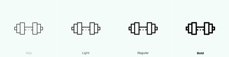 poids icône. mince, lumière, ordinaire et audacieux style conception isolé sur blanc Contexte vecteur