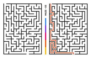 abstrait Labyrinthe puzzle labyrinthe avec entrée et sortie. Labyrinthe pour activité livre. résolution de problème puzzles Jeux pour classeur. vecteur illustration - eps dix