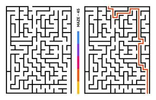 abstrait Labyrinthe puzzle labyrinthe avec entrée et sortie. Labyrinthe pour activité livre. résolution de problème puzzles Jeux pour classeur. vecteur illustration - eps dix