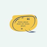 citation texte bulle de motivation et inspirant citation vecteur illustration