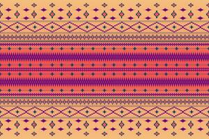 vibrant aztèque ethnique modèle géométrique tribal boho conception, papier peint, emballage, mode, tapis, vêtements, tricots, batik, vecteur, illustration vecteur