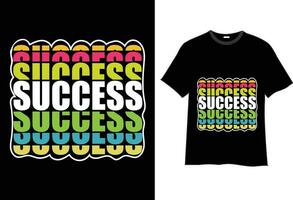 Succès typographie t chemise conception, de motivation typographie t chemise conception, inspirant citations T-shirt conception, vecteur citations caractères t chemise conception pour imprimer.