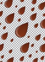 Chocolat liquide ou peinture brune. Illustration vectorielle vecteur