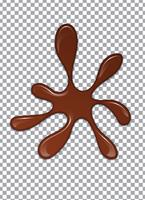 Chocolat liquide ou peinture brune. Illustration vectorielle vecteur