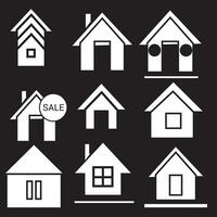 ensemble 1 d'icônes de ligne représentant l'illustration vectorielle de la maison. symboles simples de la maison et de la maison vecteur