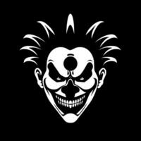 clown, noir et blanc vecteur illustration