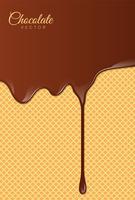 Chocolat liquide ou peinture brune. Illustration vectorielle vecteur