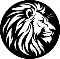 lion, noir et blanc vecteur illustration