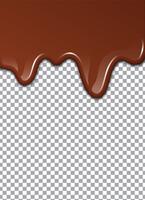 Chocolat liquide ou peinture brune. Illustration vectorielle vecteur