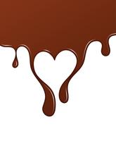 Chocolat liquide ou peinture brune. Illustration vectorielle vecteur