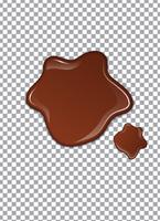 Chocolat liquide ou peinture brune. Illustration vectorielle vecteur