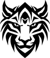 tigre, noir et blanc vecteur illustration