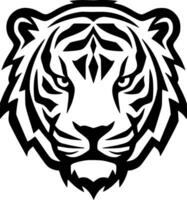 tigre, noir et blanc vecteur illustration