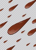 Chocolat liquide ou peinture brune. Illustration vectorielle vecteur