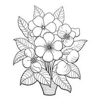 page de coloriage de mandala floral. illustration vectorielle de fleur vecteur