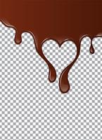 Chocolat liquide ou peinture brune. Illustration vectorielle vecteur