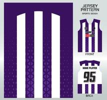 modèle vecteur des sports chemise Contexte image.violet pente Couper blanc modèle conception, illustration, textile Contexte pour des sports T-shirt, Football Jersey chemise