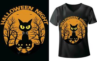 conception de t-shirt d'halloween vecteur