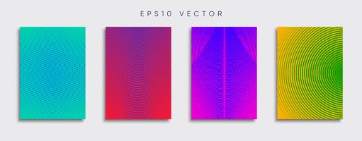 Dessins de couverture minimale de vecteur. Modèle de future affiche. vecteur