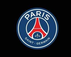psg club logo symbole ligue 1 Football français abstrait conception vecteur illustration avec noir Contexte
