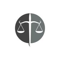 Justice loi logo modèle vecteur