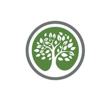 logos de l'écologie des feuilles d'arbre vert vecteur