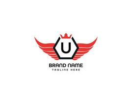 u moderne lettre logo conception vecteur