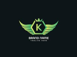 k moderne lettre logo conception vecteur