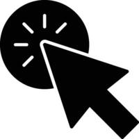icône de glyphe de bouton vecteur