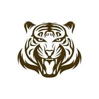 tête tigre vecteur illustration conception. tête tigre logo conception modèle.