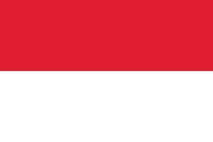 indonésien nationale drapeau vecteur illustration. Indonésie drapeau icône