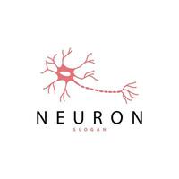 neurone logo, neurone nerf ou algue vecteur abstrait molécule conception, modèle illustration