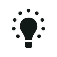 vecteur illustration de lumière ampoule icône