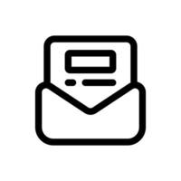 courrier icône dans branché plat style isolé sur blanc Contexte. courrier silhouette symbole pour votre site Internet conception, logo, application, ui. vecteur illustration, eps10.