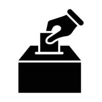 voter vecteur glyphe icône pour personnel et commercial utiliser.