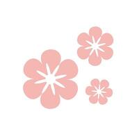 vecteur Cerise fleur icône vecteur Sakura illustration